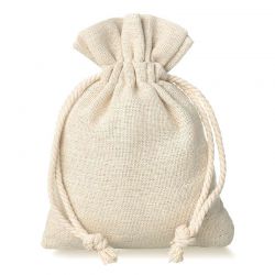 Pouches like linen 6 x 8 cm - natural Small bags 6x8 cm