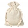 Pouches like linen 6 x 8 cm - natural Small bags 6x8 cm