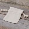 Pouches like linen 6 x 8 cm - natural Small bags