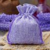 Burlap bag 6 cm x 8 cm - light purple Lavender and scented dried filling