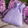 Burlap bag 6 cm x 8 cm - light purple Easter
