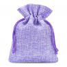 Burlap bag 6 cm x 8 cm - light purple Light purple bags