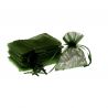 Organza bags 9 x 12 cm - olive green Table decoration