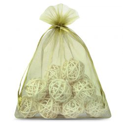 Organza bags 22 x 30 cm - olive green Grape protection