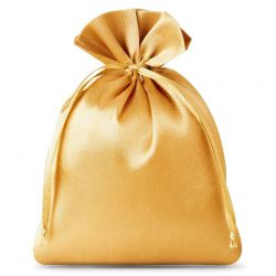 Satin bags 6 x 8 cm - gold Gold bags