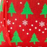 Jute bag 30 x 40 cm - red / Christmas tree All products