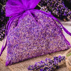 Organza bags 18 x 24 cm - light purple Lavender pouches