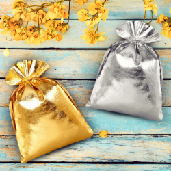 Metallic bags 8 x 10 cm - gold Occasional bags