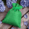 Burlap bags 12 x 15 cm - green Small bags 12x15 cm