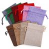 Burlap bag 10 cm x 13 cm - colour mix Multi-coloured bags