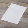 Velvet pouches 30 x 40 cm - white White bags