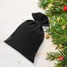 Velvet pouches 11 x 14 cm - black Velvet pouch