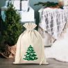 Bag like linen with printing 26 x 35 cm - natural / Christmas tree All products