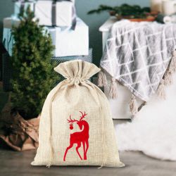 Burlap bag 30 cm x 40 cm - Christmas Jute Bags