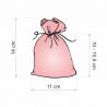 Velvet pouches 11 x 14 cm - light pink Baby Shower