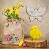 jute bag,  sized 30 x 40 cm, printed with the text “Happy Easter” Occasional bags