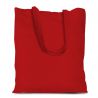 Cotton grocery tote bag 38 x 42 cm with long handles - red Holidays and special occasions