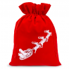 Velour bag 30 x 40 cm - Christmas - Santa Claus Velvet pouch