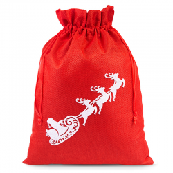 Jute bag 30 x 40 cm - Christmas - Santa Claus Burlap bags / Jute bags