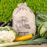 Bag like linen with printing 35 x 50 cm - for vegetables (PL) Shopping and kitchen storage solutions