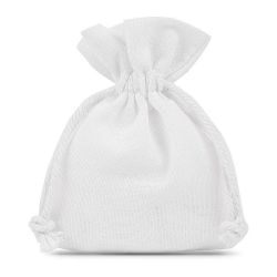 Cotton pouches 9 x 12 cm - white Small bags 9x12 cm