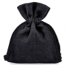 Cotton pouches 6 x 8 cm - black Small bags 6x8 cm