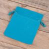 Cotton pouches 11 x 14 cm - turquoise Easter