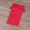 Cotton pouches 11 x 20 cm - red Red bags