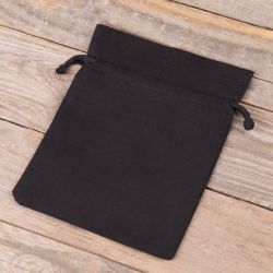 Cotton pouches 13 x 18 cm - black Hotel accessories