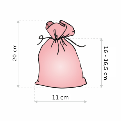Cotton pouches 11 x 20 cm - white Cotton bags