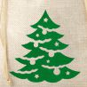 Jute bag 26 x 35 cm - Christmas Natural light bags