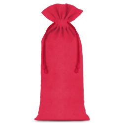 Cotton pouches 11 x 20 cm - red Medium bags 11x20 cm