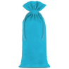 Cotton pouches 13 x 27 cm - turquoise Medium bags 13x27 cm