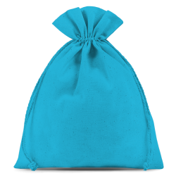 Cotton bags 22 x 30 cm - turquoise Turquoise bags
