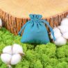Cotton pouches 11 x 14 cm - turquoise Small bags