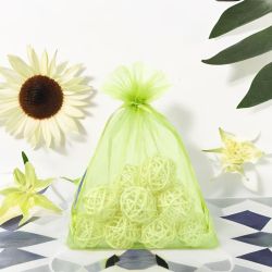 Organza bags 18 x 24 cm - green Fruit bags