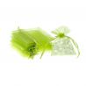Organza bags 9 x 12 cm - green Table decoration
