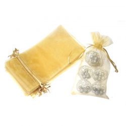 Organza bags 15 x 33 cm - gold Medium bags