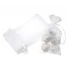 Organza bags 15 x 33 cm - white Medium bags