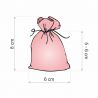 Organza bags 6 x 8 cm - light pink Valentine's Day