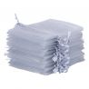 Organza bags 6 x 8 cm - silver Lavender and scented dried filling