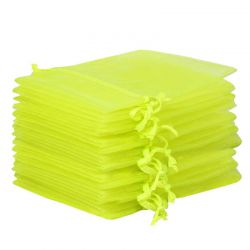 Organza bags 9 x 12 cm - neon green Lavender and scented dried filling