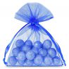 Organza bags 10 x 13 cm - blue Blue bags