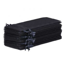 Organza bags 16 x 37 cm - black Halloween