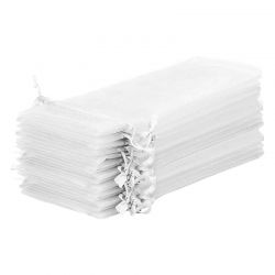 Organza bags 15 x 33 cm - white White bags