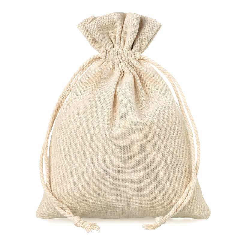 Pouches like linen 15 x 20 cm - natural Linen Bags