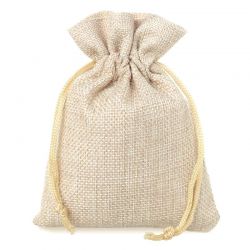 Burlap bag 12 x 15 cm - light natural Small bags 12x15 cm