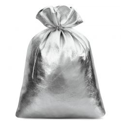 Metallic bags 22 x 30 cm - silver Metallic bags