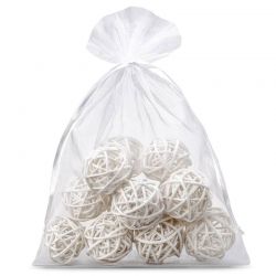 Organza bags 18 x 24 cm - white Medium bags 18x24 cm