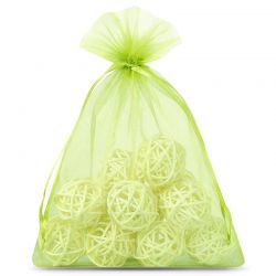Organza bags 18 x 24 cm - green Green bags